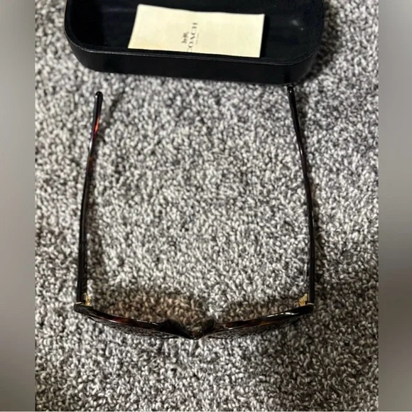 Coach Black Women's Dark Tortoise Sunglasses - Picture 12 of 13